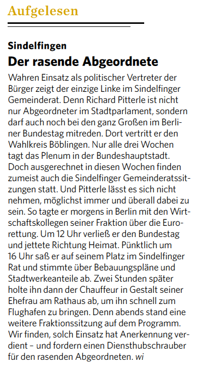 2011 12 15 Stuttgarter Zeitung 